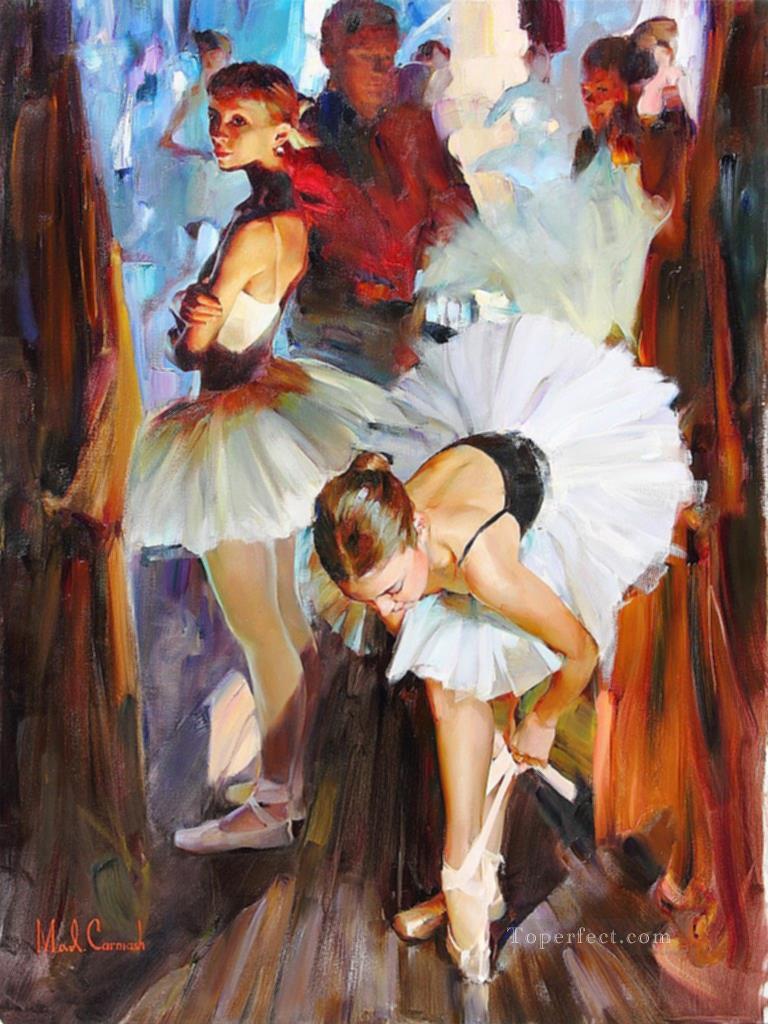 Pretty Girl MIG 11 Little Ballet Dancers Oil Paintings